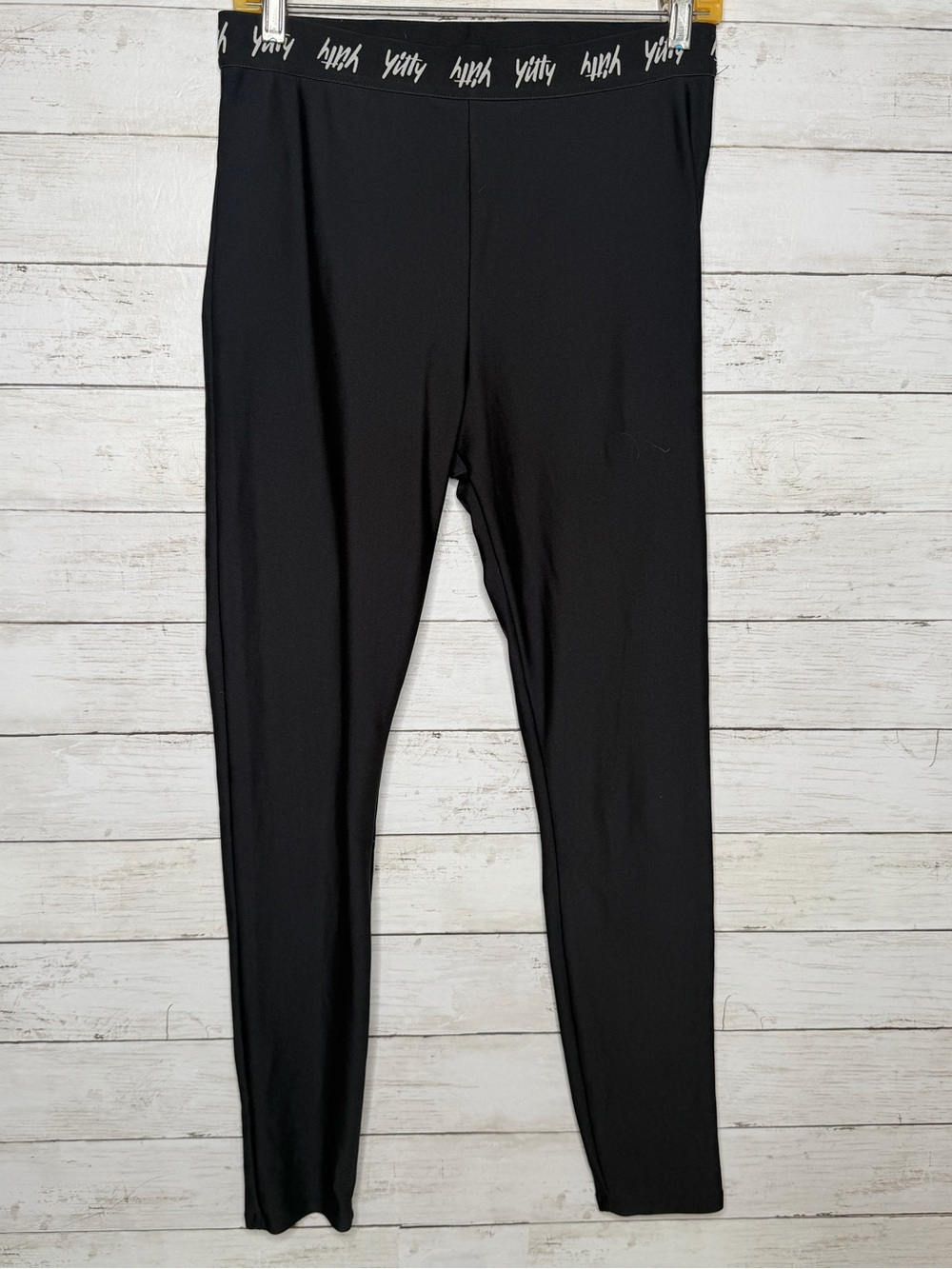 Yitty Lizzo Major Label Smoothing High Waist Logo Leggings Black Size Large